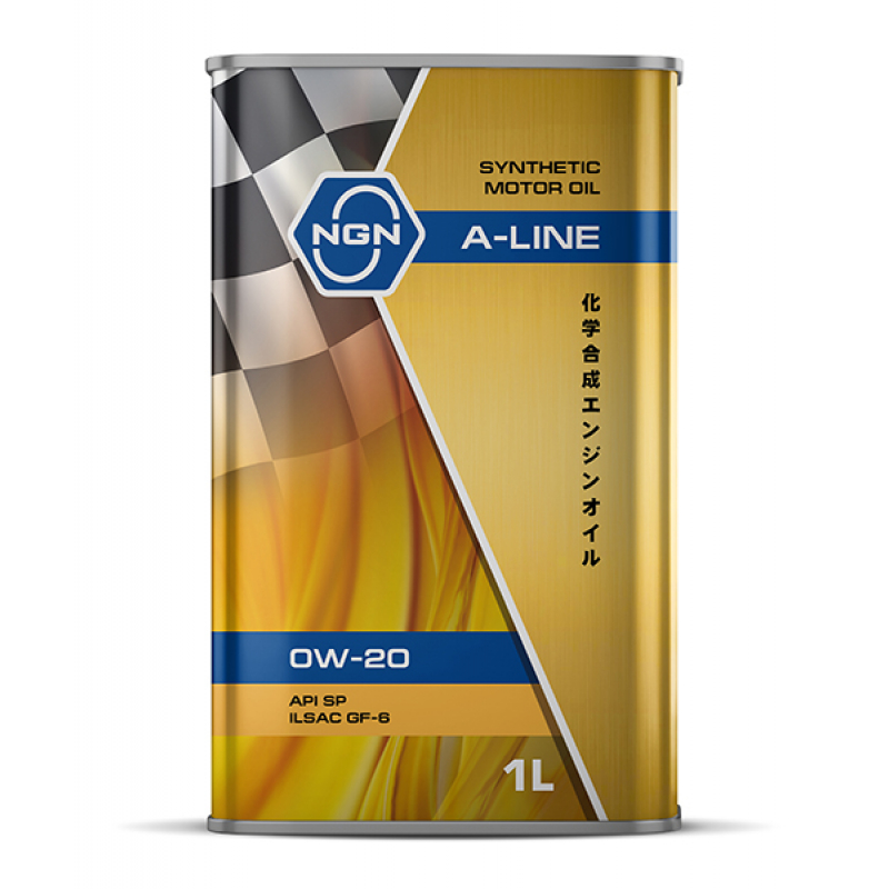 NGN A-LINE 0W-20 SP GF6 1л – высококачественное синтетическое моторное масло для легковых автомобилей