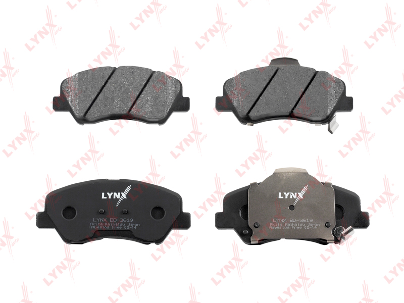 LYNXAUTO Колодки тормозные дисковые BD3619 OE:1014026444, 581010UA0,0, S5810 11WA35 EAN:4905601048634