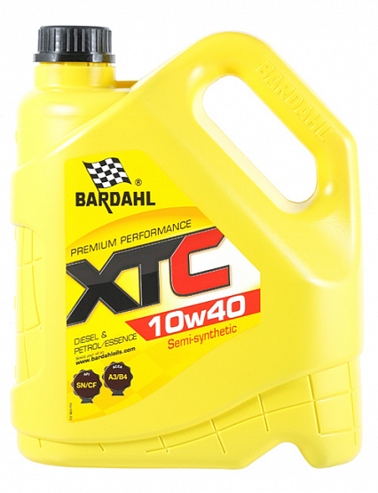 Bardahl XTC 10W-40 A3/B4 CF/SN 4л Синтетическое моторное масло 36242  