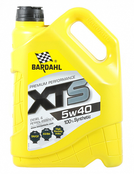 Bardahl XTS 5W-40 A3/B4 CF/SN 4л Синтетическое моторное масло  36893 