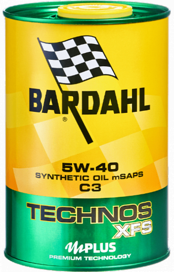 Bardahl TECHNOS XFS  5W-40 C3 SN 1л Синтетическое моторное масло  350040