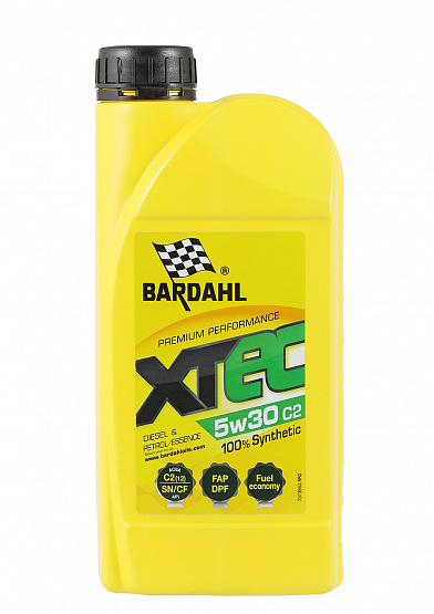 Bardahl XTEC 5w-30 C2 CF/SN 1л Синтетическое моторное масло 36531