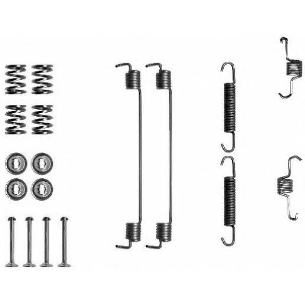 BOSCH Комплект монтажный тормозных колодок 1987475294 EAN:4047024238077