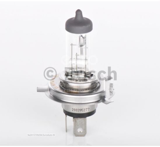 Bosch Лампа накаливания H4 (P43t) 12V 60/55W Pure Light 1987302041 EAN: 3165141238556