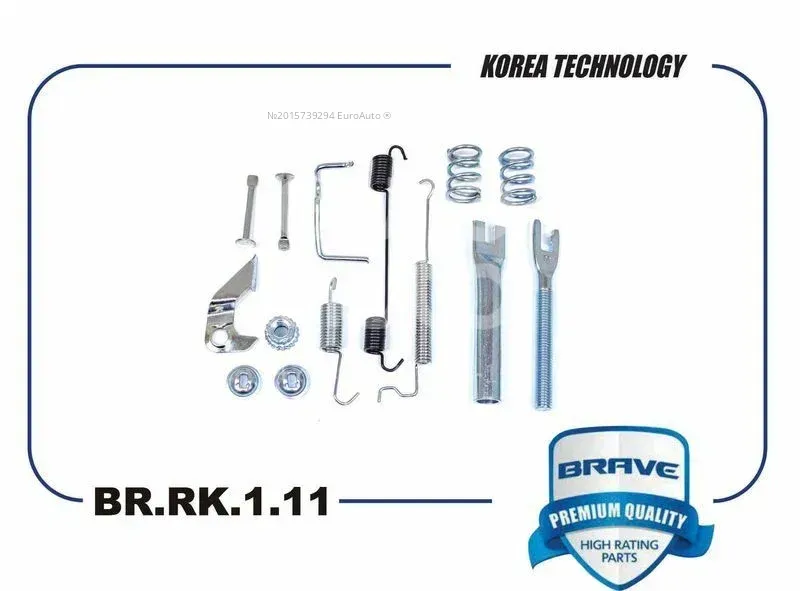 BRAVE Ремкомплект задних тормозных колодок правый Chevrolet Aveo250/255 BRRK111 OEM:96456495 EAN:BR.RK.1.11