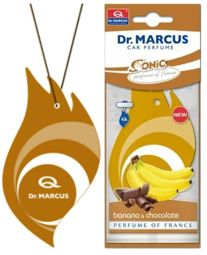 Dr. Marcus Sonic Ароматизатор Banana & Chocolate Банан и Шоколад подвесной 372 EAN: 5900950767679