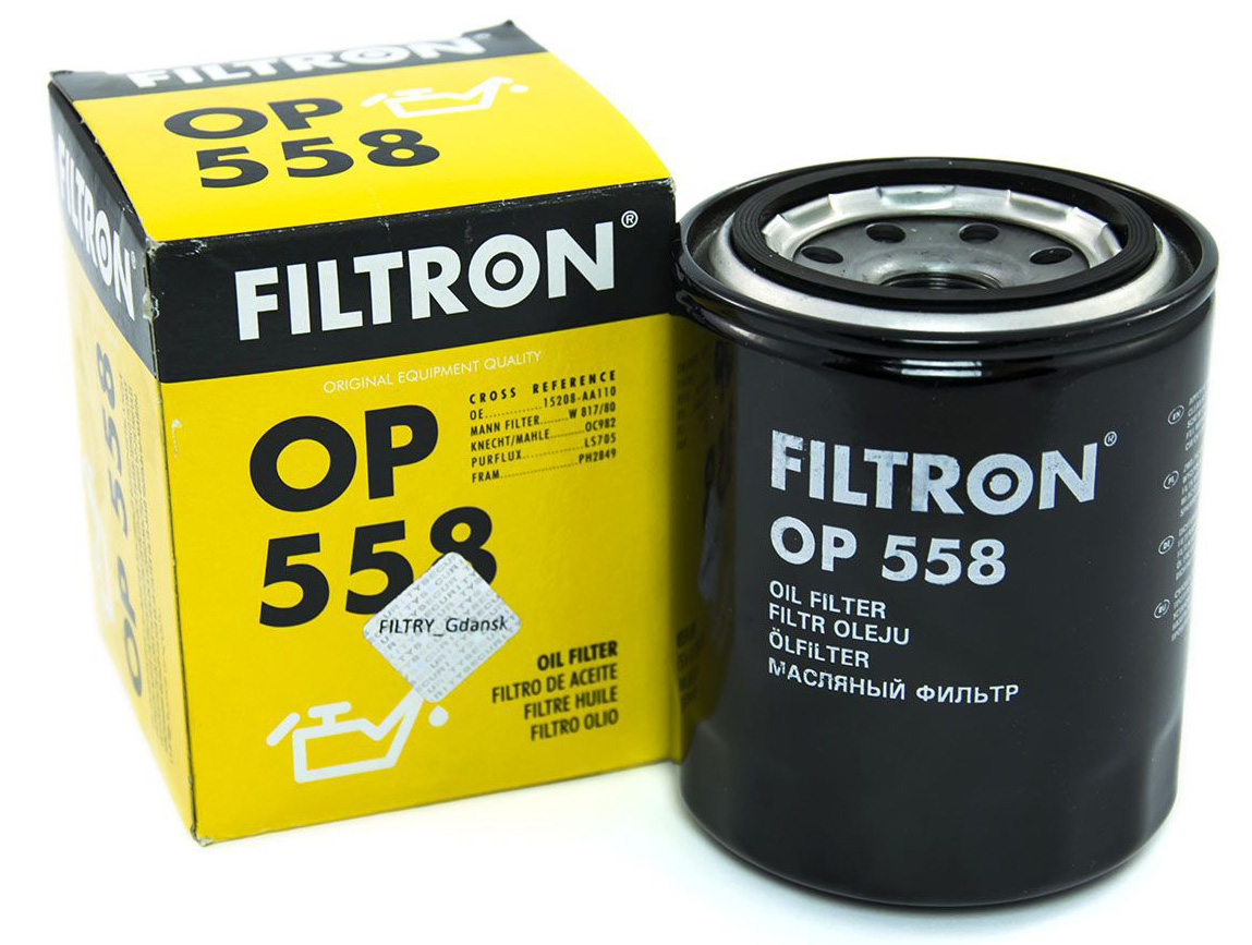 FILTRON Фильтр масляный OP558  OE:90485457 EAN:5904608005588