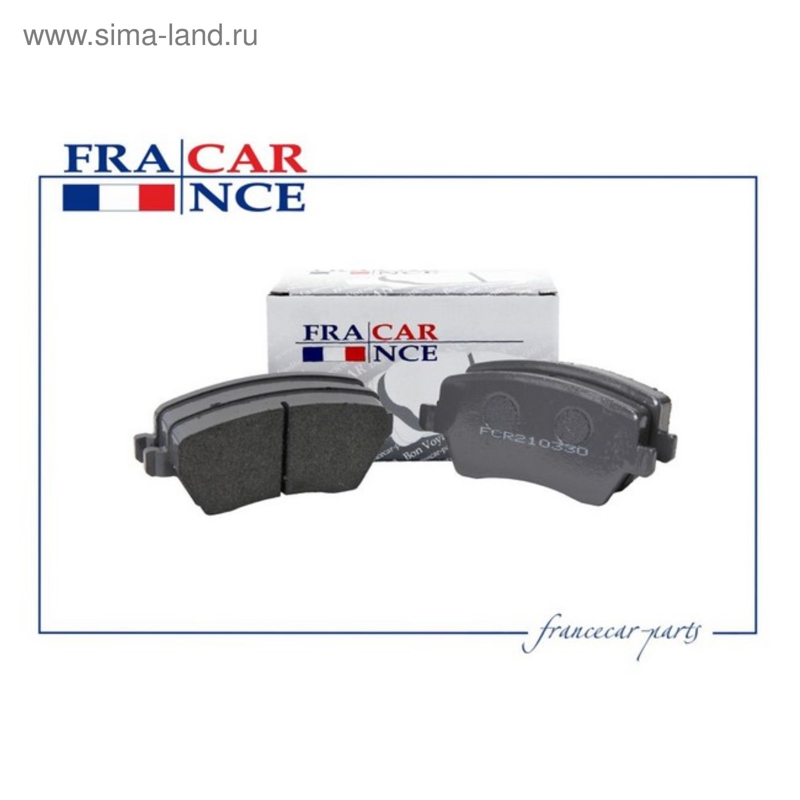 FranceCar Колодки тормозные дисковые передние Renault Duster 4x2 Kaptur 4x2 Logan Lada Largus Vesta X-Ray Nissan Micra FCR210330 OE: 410608481R   EAN: 3500635535641