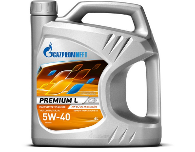 Gazpromneft Premium L 5W-40 A3/B3 SL/CF 4л Полусинтетическое моторное масло 2389900122