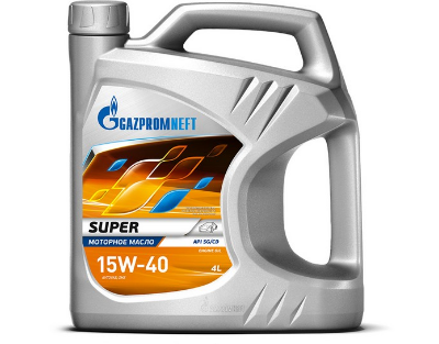 Gazpromneft Super 15W-40 SG/CD 4 л Минеральное моторное масло 2389901321