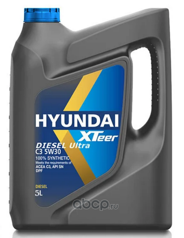 HYUNDAI XTeer Diesel Ultra C3 5W-30 C2/C3 SN 5л Синтетическое моторное масло 1051224