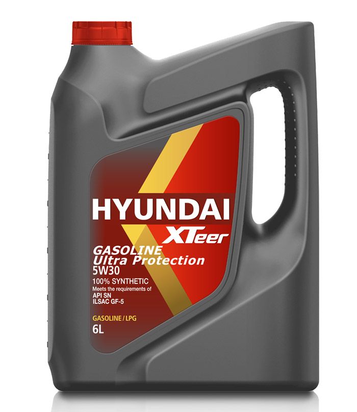 HYUNDAI XTeer Gasoline Ultra Protection 5W-30 SN/SN-Plus/SN-RC/SP/SP-RC GF-5/GF-6A  6л Синтетическое моторное масло 1061011  