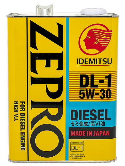 IDEMITSU ZEPRO DIESEL DL-1 5W-30 C2 4л Полусинтетическое моторное масло  2156004 