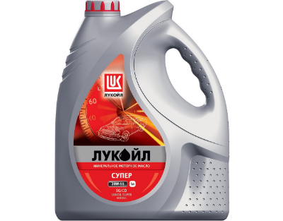 LUKOIL СУПЕР 20W-50 SG/CD 5л Минеральное моторное масло 19447 