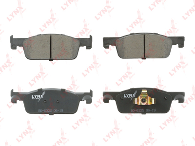 LYNXAUTO Колодки тормозные передние LADA XRAY 1.6-1.8 16>, RENAULT Clio IV 12> / Logan  BD6325 OE:410604682R EAN:4905601220641