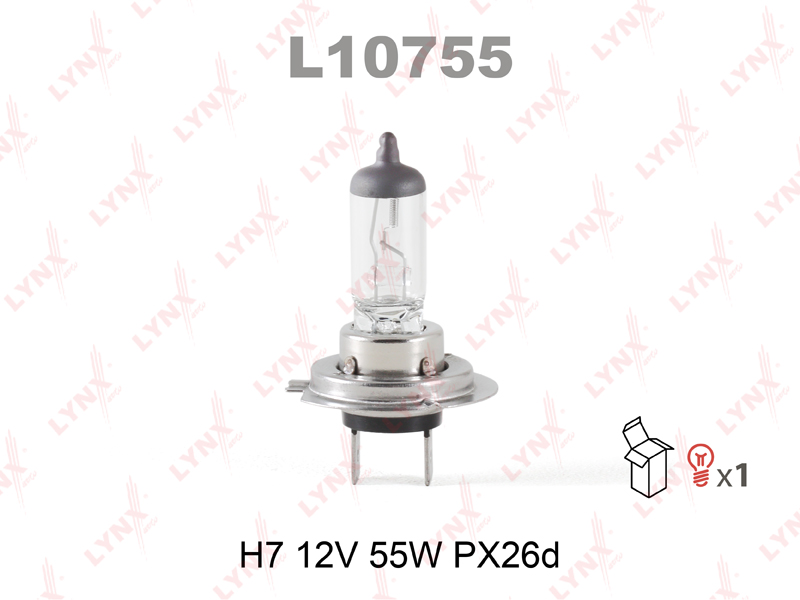 Lynxauto Лампа накаливания H7 (PX26d) 12V 55W L10755 EAN: 4905601008805