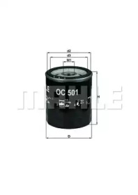 MAHLE Фильтр масляный Ford Escort Fiat Tipo OC501 OE:60810709 EAN:027067667960