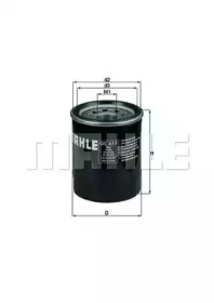MAHLE фильтр масляный HONDA CIVIC Vl 1.8, CIVIC Vll 1.4, ACCORD lX 2.0/2.4, CR-V lll 2.0, JAZZ 1.2/1.4 OC617 OE:15400PLC003