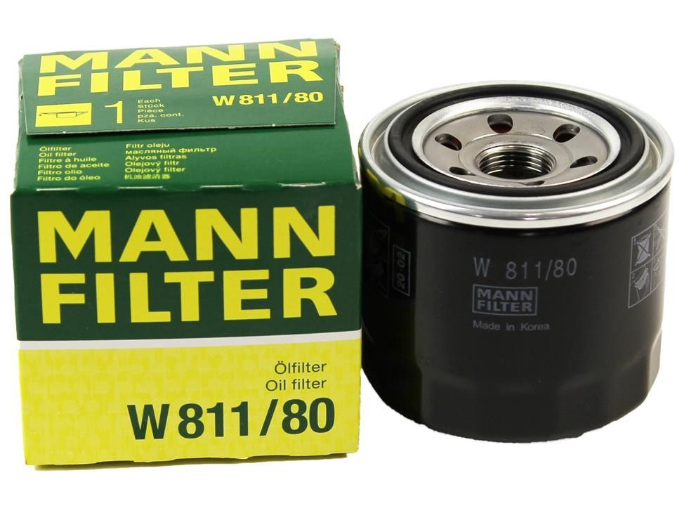 MANN FILTER Фильтр масляный W 811/80  OE:93156093 EAN:4011558720001