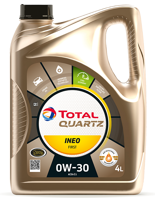 Total Quartz Ineo First 0W-30 C2/C3 4л Масло моторное синтетическое 183175 EAN: 3425901108223
