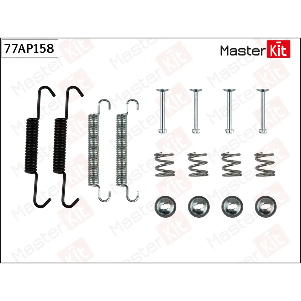 MASTER KIT Комплект установочный барабанных колодок Hyundai ix35 (LM, EL, ELH) 2009 - 77AP158 EAN:4627160993001
