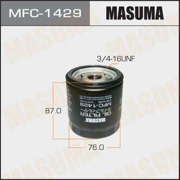 MASUMA Фильтр масляный MAZDA ATENZA MFC1429 OE:101201037K EAN:4560116740932