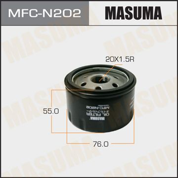 MASUMA Фильтр масляный MFCN202 OEM No:1520800QAB  EAN:4560116741717