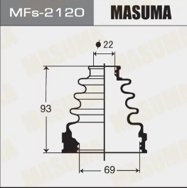 MASUMA Пыльник ШРУС, комплект MFS2120 OE:0443812410 EAN:4560116801336