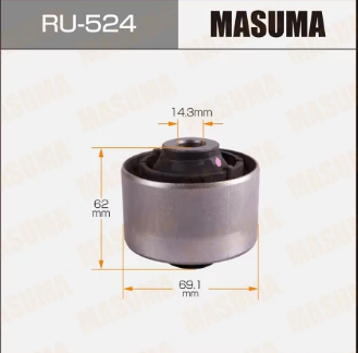 MASUMA Сайлентблок рычага подвески RU524 OE:55501JD00A EAN:4560116975327