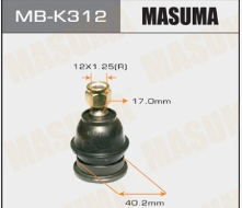 MASUMA шаровая опора Hyundai Accent/Avante XD 99-16 MBK312 OE:5450007160 EAN:4560116682744
