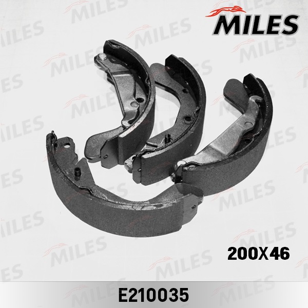 MILES Колодки тормозные барабанные OPEL ASTRA/CORSA/VECTRA/DAEWOO CIELO/ESPERO/LANOS/NUBIRA 88- E210035 OE:90542863,96430417 EAN:5415236756310