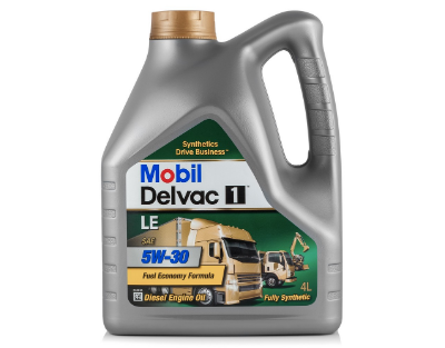 Mobil Delvac 1 LE 5W-30 E6/E7/E9 CJ-4/SN CI-4 CI-4+ 4л Синтетическое моторное масло 152664 