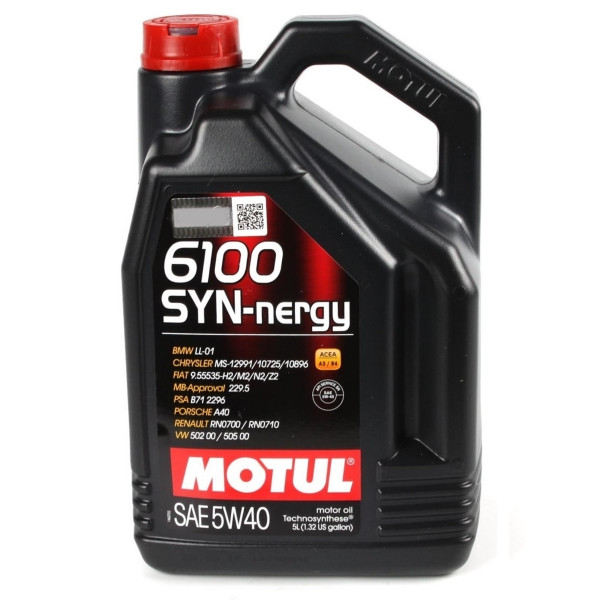 Motul 6100 SYN-NERGY 5W-40 A3/B4 SN 4л Синтетическое моторное масло 107978  