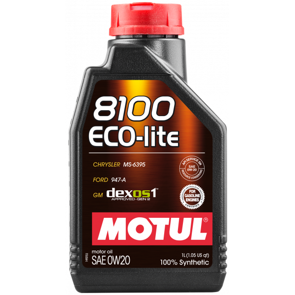 MOTUL 8100 ECO-lite 0W-20  SN/CF GF-5 1л Синтетическое моторное масло 108534