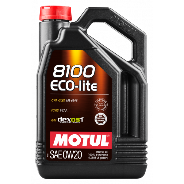 MOTUL 8100 ECO-lite 0W-20  SN/CF GF-5 5л Синтетическое моторное масло 108536 