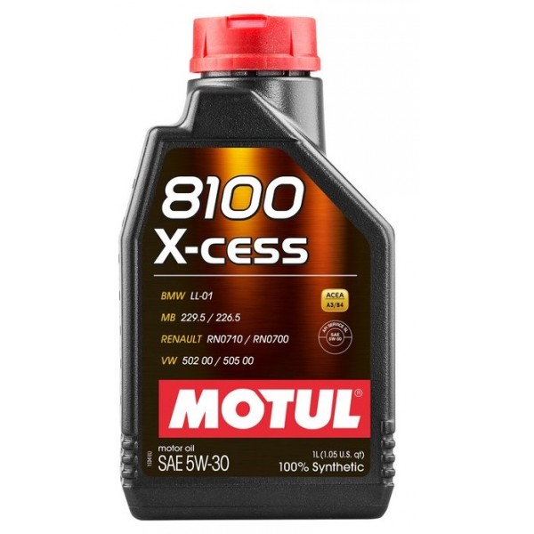 Motul 8100 X-cess 5W-30 A3/B4  SL 1л 108944 