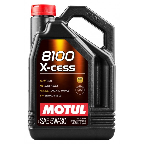 Motul 8100 X-cess 5W-30 A3/B4  SL 4л 108945