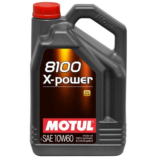 MOTUL 8100 X-POWER 10W-60  A3/B4 SN/CF 5л Синтетическое моторное масло 106144 