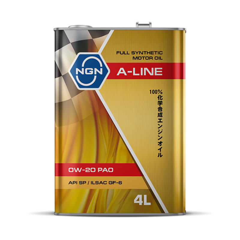 NGN A-LINE 0W-20 PAO SP GF6 4л – высококачественное полностью синтетическое моторное масло для легковых автомобилей