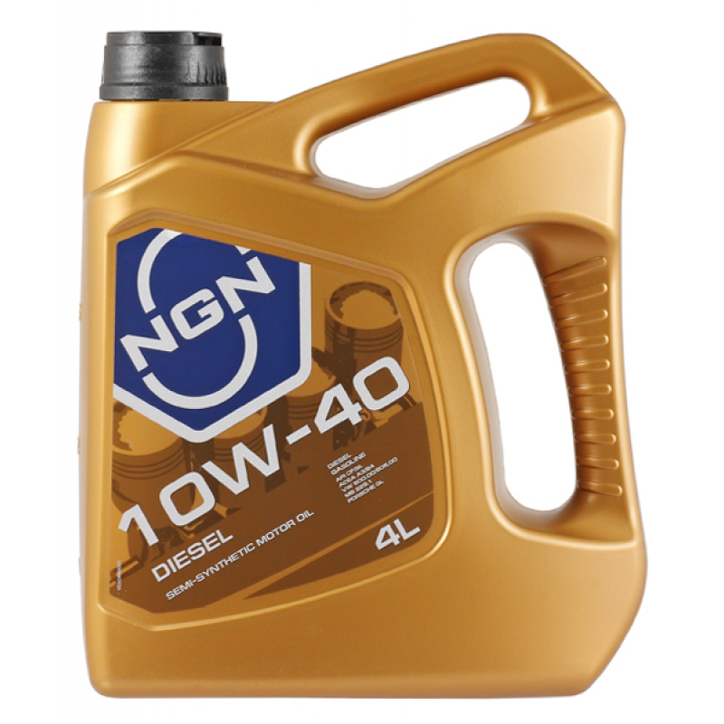 NGN DIESEL 10W-40 CF/SL A3/A4 4л Универсальное всесезонное полусинтетическое моторное масло