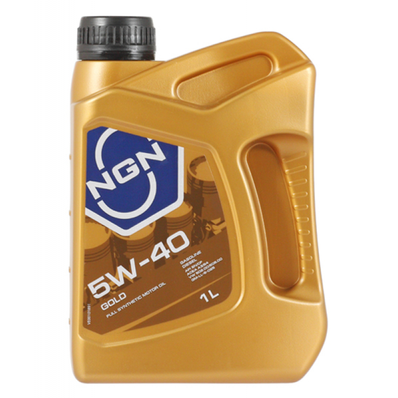 NGN GOLD 5W-40 SN/CF A3/B4 1л Полностью синтетическое высококачественное всесезонное моторное масло