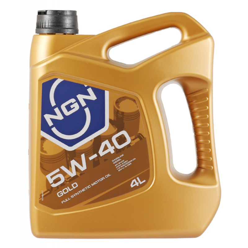 NGN GOLD 5W-40 SN/CF A3/B4 4л Полностью синтетическое высококачественное всесезонное моторное масло