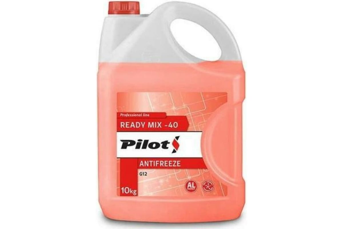PILOTS Охлаждающая жидкость готовая 10л RED LINE G12  Ready Mix -40 3212