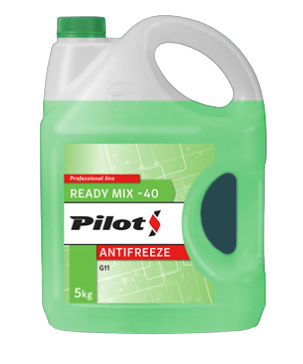 Pilots Охлаждающая жидкость готовая 5 л G11 зеленая Green Line G11 Ready Mix -40 3204 OE: 4606882009108 