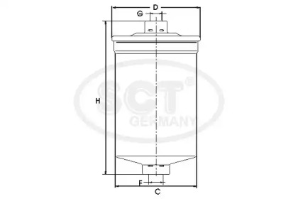 SCT Фильтр топливный ВАЗ 2110 (инж.) ST330 OE:2108210999,9198314