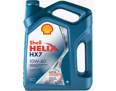 Shell Helix HX7 10W-40  A3/B3/B4 SN/SN-Plus 4л Полусинтетическое моторное масло 550051575 