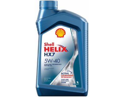 Shell Helix HX7 5W-40 A3/B3/B4 SN/SN-Plus 1л Полусинтетическое моторное масло 550051496