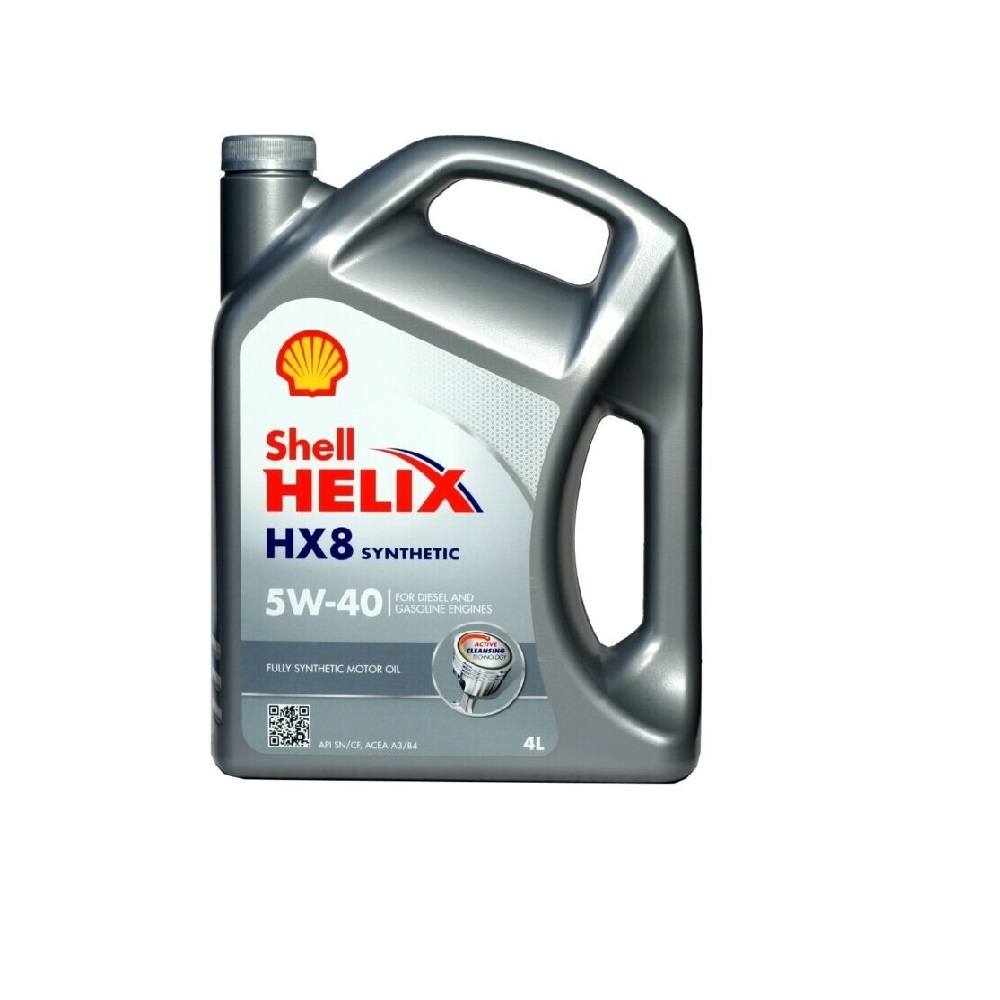 Shell Helix HX8 Synthetic 5W-40 A3/B3/B4 SN/SN-Plus 4л Синтетическое моторное масло 550051529