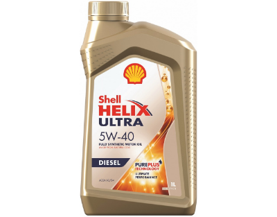 Shell Helix Ultra Diesel 5W-40 A3/B3/B4 CF 1л Синтетическое моторное масло 550046371 