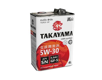 TAKAYAMA 5W-30 SN GF-5 4л Синтетическое моторное масло 605043 